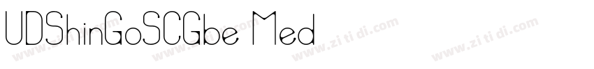 UDShinGoSCGbe Med字体转换